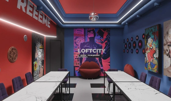 Фото №1 зала Лофт «Pop Art»