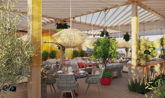 Фото №1 зала Терраса на крыше 