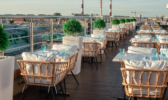 Фото №1 зала Терраса "Небо на крыше"