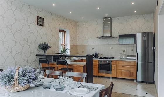 Фото №7 зала коттедж в Юкках