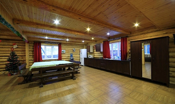 Фото №1 зала Зал в коттедже «Избушка Егеря»