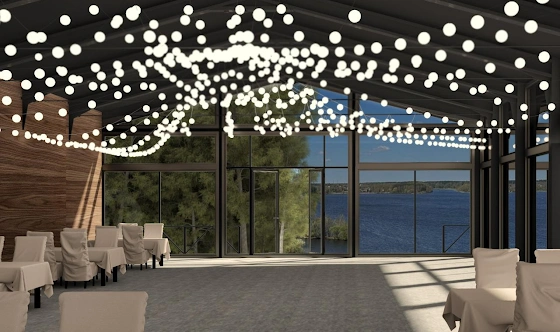 Фото №1 зала Стеклянная веранда 