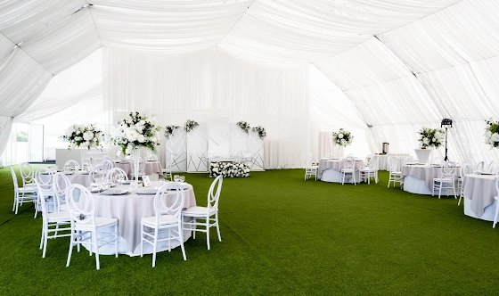 Фото №4 зала Шатер на газоне 