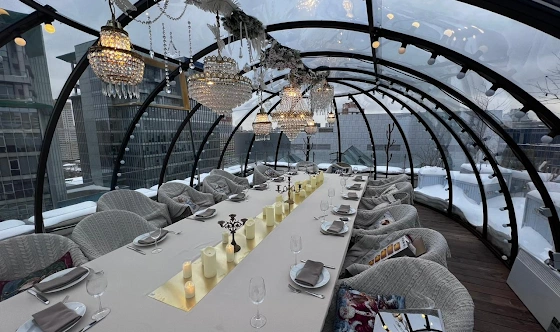 Фото №4 зала Иглу стеклянная 