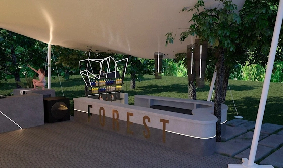 Фото №6 зала Летняя зона "Forest" 