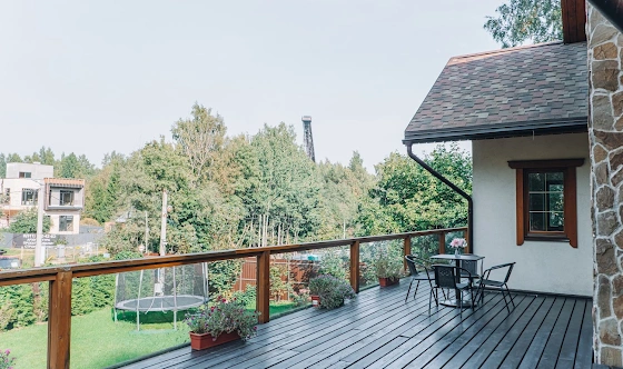 Фото №11 зала коттедж в Юкках