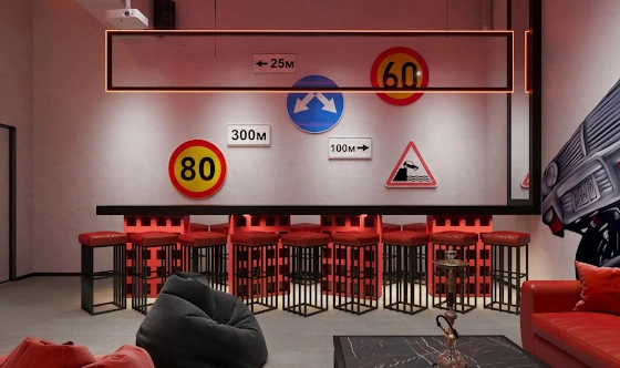 Фото №1 зала Лофт «Форсаж»