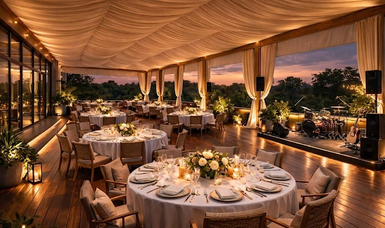 Фото №1 зала Летняя  терраса на крыше