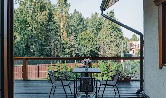 Фото №12 зала коттедж в Юкках