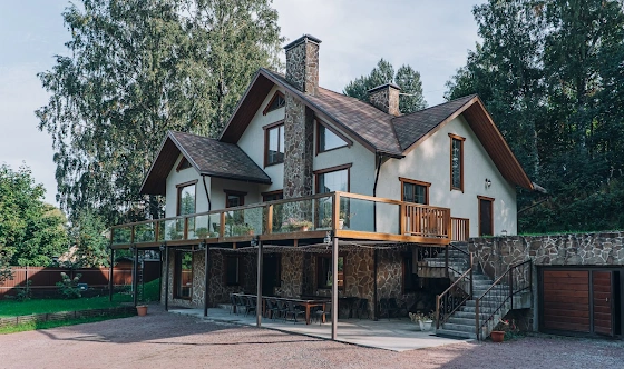 Фото №19 зала коттедж в Юкках