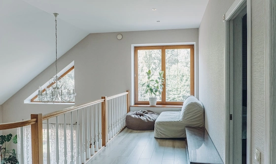 Фото №14 зала коттедж в Юкках