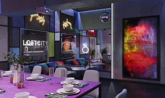 Фото №3 зала Лофт «Киберпанк»